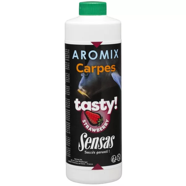 Sensas Aromix Carp Tasty Strawberry Liquid Attractor 500ml