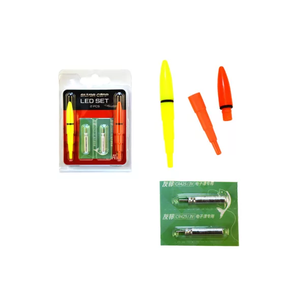 Carp Expert Silver Carp LED Set Illuminating Unit for Grass Carp Floats 2pcs