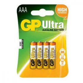 Gp Ultra Alkaline AAA Micro Battery 24Au (Lr03) Blister/4