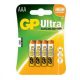 Gp Ultra Alkaline AAA Micro Battery 24Au (Lr03) Blister/4
