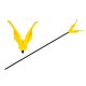 Carp Expert V-Shaped Rod Rest Yellow 45cm