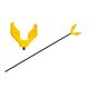 Carp Expert U-Shaped Rod Rest Yellow 45cm