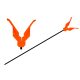 Carp Expert V-Shaped Rod Rest Orange 45cm