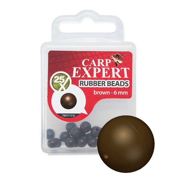 Cxp Rubber Bead 6Mm 25Pcs/Box Brown