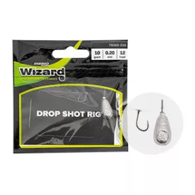   Wizard DROPSHOT LEADER LIGHT 10G 0.20 SIZE 12 HOOK Dropshot rig