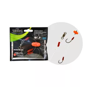   Wizard Monster Surface Livebait Double Mono Rig 6/0+8/0 Specimen 80cm Double Hook Monofilament Rig