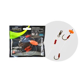   Wizard Monster Surface Livebait Double Mono Rig 7/0+9/0 Round 80cm Double Hook Monofilament Rig