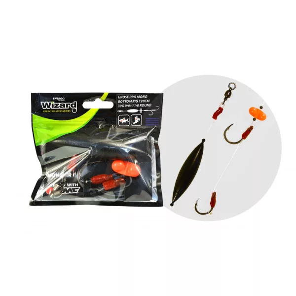 Wizard Monster Upose Pro Mono Bottom Rig 30gr 9/0+11/0 Round Rig