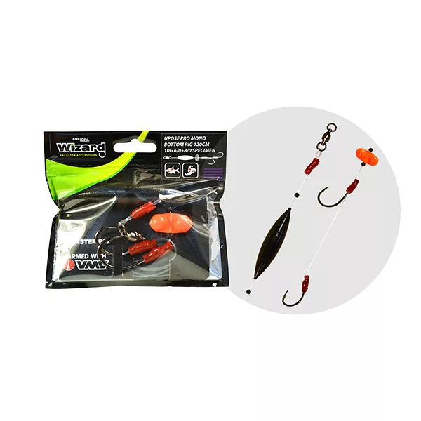 Wizard Monster Upose Pro Mono Bottom Rig 30gr 7/0+9/0 Classic Rig