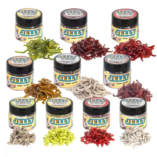 Benzar Jelly Baits Baby Worm White