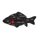 Delphin Self-adhesive CARP Words series