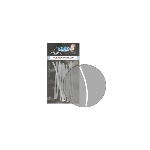 Koós Catfish Silicone Tube 2.5mm Transparent 10Pcs/Pack.