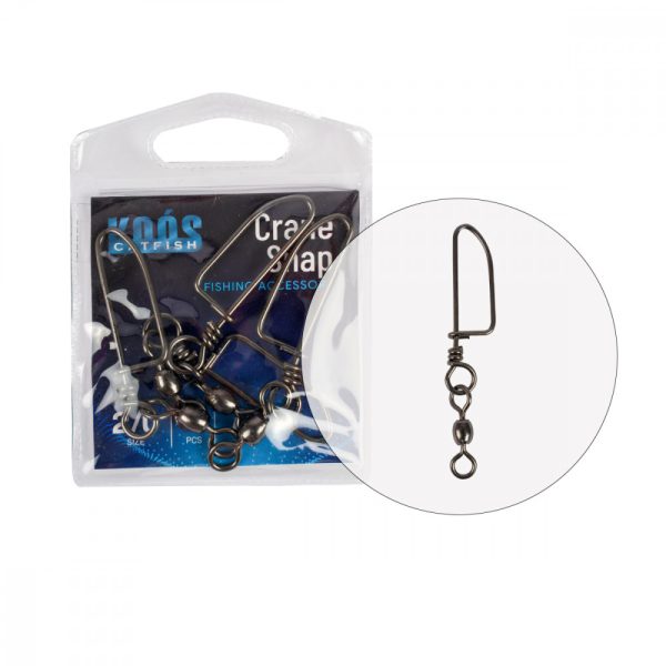 Koos Crane Swivel W/Coastlock 4/0X8 4Pcs/Bag