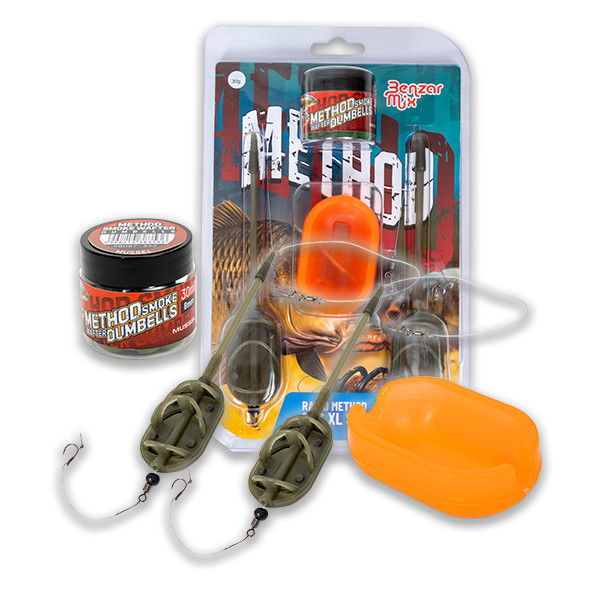 Benzár Mix Rapid Method Arc XL Rig Set 60gr 2pcs rig + filler + bait Bottom Fishing