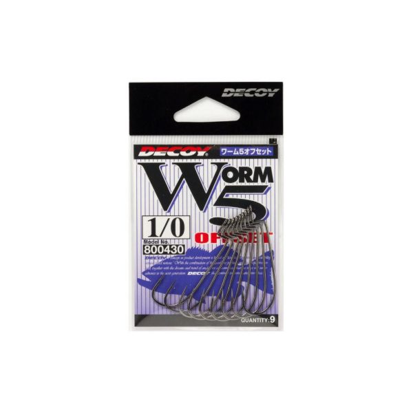 Decoy Worm 5 3/0 Offset Hook 7pcs