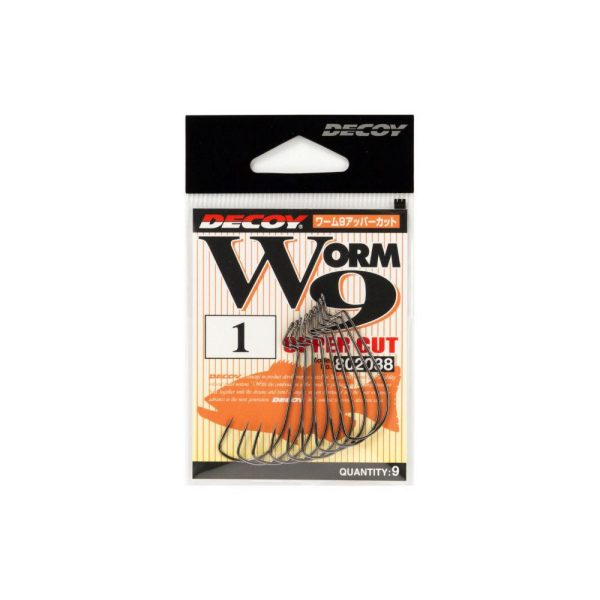 Decoy Worm 9 Upper Cut 4 Offset Hook 9pcs