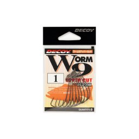 Decoy Worm 9 Upper Cut 5/0 Offset Hook 5pcs