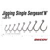 Decoy JS-1 Jigging Single Seargent N #4/0 Eyed Barbed Single Predator Hook 5pcs