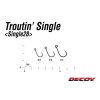 Decoy 28 Troutin Single #4 Eyed Barbed Single Hook for Predatory Fish 16pcs