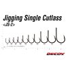 Decoy JS-2 Jigging Single Cutlass N #10/0 Eyed Barbed Single Predator Fishing Hook 3pcs