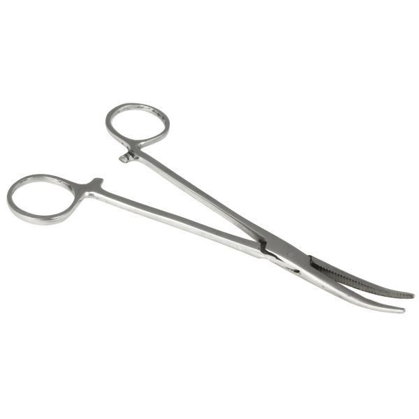 Nevis hook removal tweezers 18cm curved (3109)