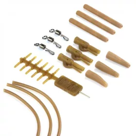 Carp Academy Complete End Tackle - on Soft Tube Brown 3pcs