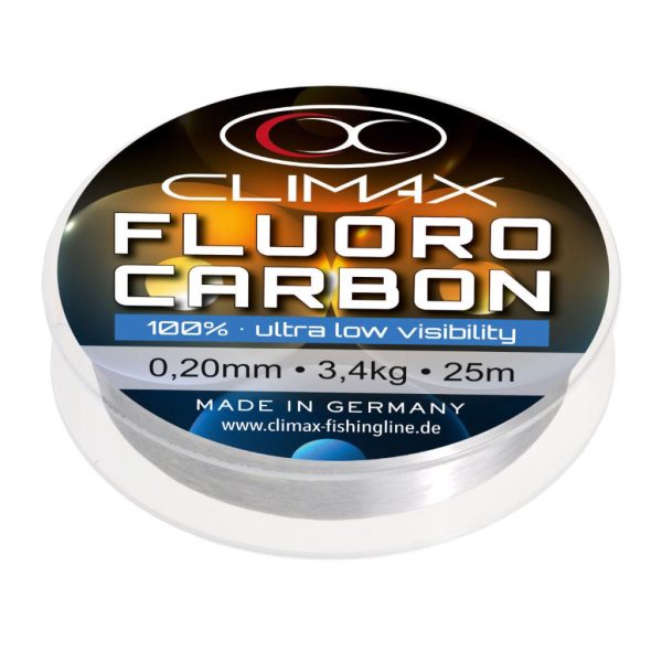 Climax Fluorocarbon 50m 0.10mm 0.8kg Fluorocarbon Leader Line