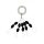 Nevis rubber stopper Black 8x5mm XXL