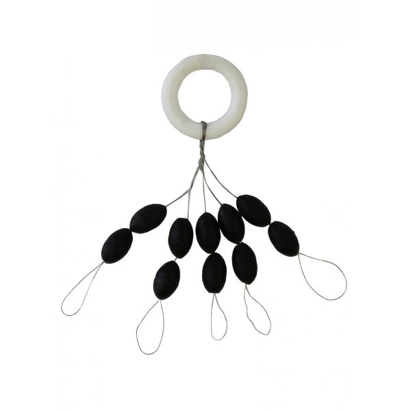 Nevis rubber stopper Black 8x5mm XXL