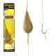 Carp Academy Bojlizó equipment complete Black 2 1pcs/pack Ear Bearded Bojli fishing hook