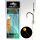 Nevis Feeder braided bait hook with bait spike Black 8 3dpcs/pack Ear Beard Braided Barbed Baited Hook