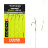 Nevis 12 Feeder Leader with Bait Spike and Eyed, Barbless Hook 5pcs