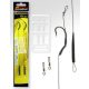 Carp Academy Line Aliger Rig Black 4 2pcs/pack Ear Bearded Braided Pre-rigged Hook