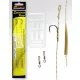 Carp Academy Basic Special Rig Black 8 2pcs/pack Eyed Barbed Braided Pre-tied Hook