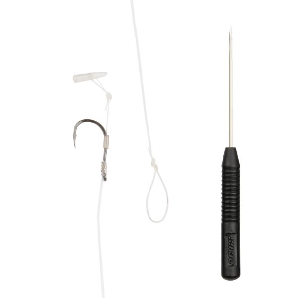 Nevis Feeder Monofilament Leader with Bait Stopper 10-inch Monofilament Leader - Transparent