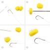Nevis Feeder Monofilament Leader with Bait Stopper 10-inch Monofilament Leader - Transparent