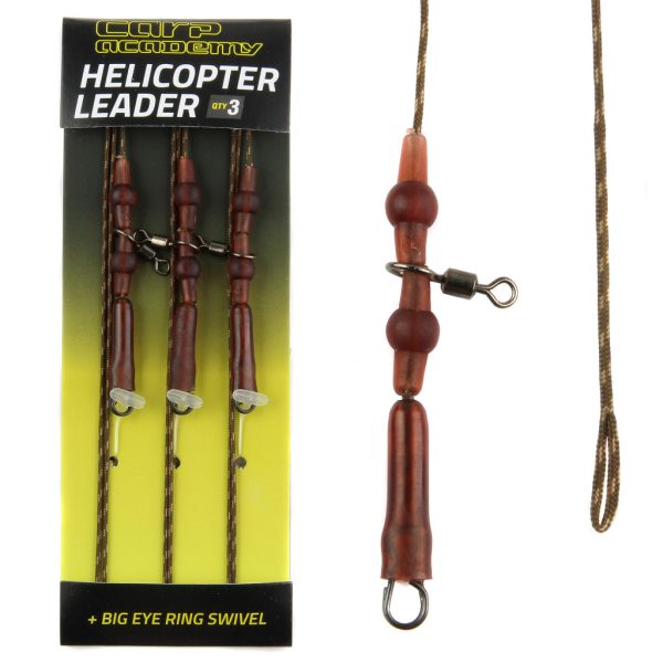 Carp Academy Complete Rig with Lead Line Swivel and Lead Clip 75cm 35lb 3pcs