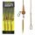 Carp Academy Pre-Tied Leadcore Rig Run Rig with Lead Clip Mounted 3pcs