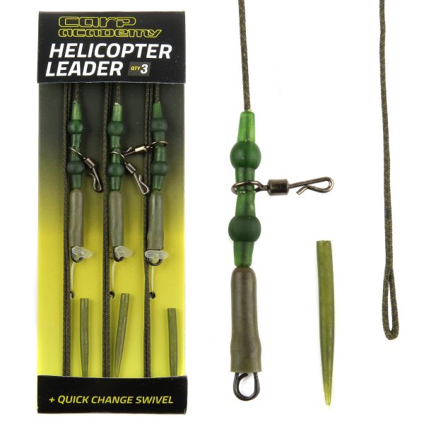Carp Academy Complete Rig on Lead Line with Quick Release and Lead Clip 75cm 35lb 3pcs