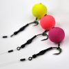 Carp Academy Spinner Rig Curved Shank Rig 4 Barbed, Eyed Boilie Spinner Hook