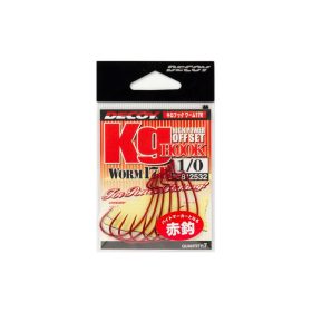 Decoy Worm 17R KG 1 Blood Red Offset Hook 7pcs