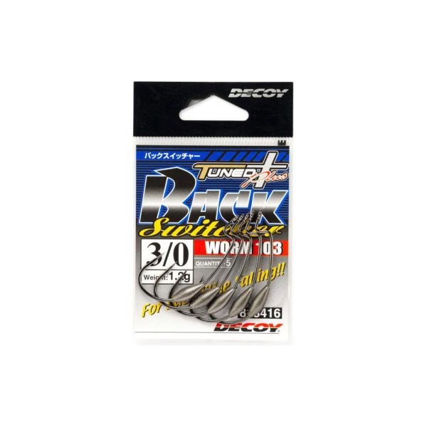 Decoy Worm 103 Back Swicher #5/0 2.0gr Weighted Offset Hook 4pcs