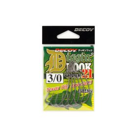 Decoy Worm 21 Diggin Hook 3/0 Offset Hook 6pcs