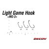 Decoy Light Game MG-3 8 Eyed Barbed Single Predator Hook 12pcs