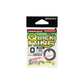 Decoy R-7 Quick Ring 0 8lb Split Ring 15pcs