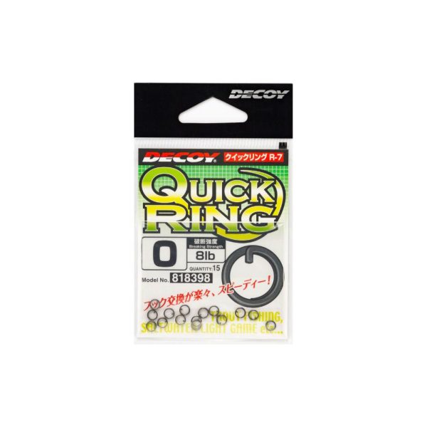 Decoy R-7 Quick Ring 0 8lb Split Ring 15pcs