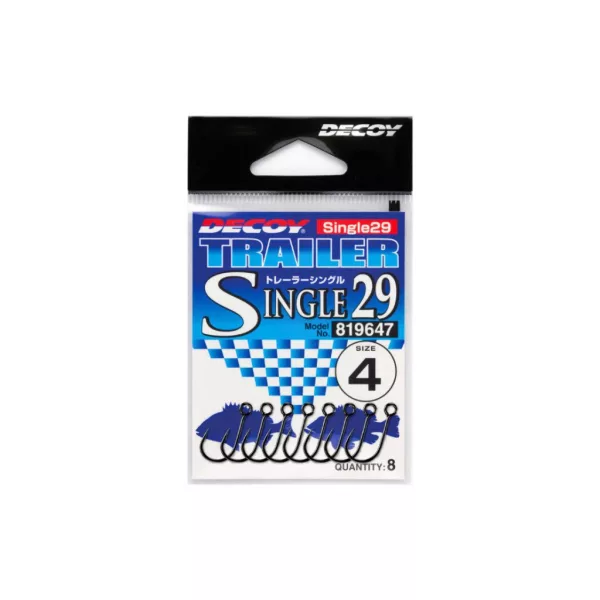 Decoy Single 29 #4 Trailer Hook 8pcs