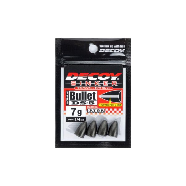 Decoy DS-5 Type Bullet 3.5gr Bullet Lead Weight 5pcs