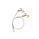 Tungsten Leader with Treble Hook 9 9Kg 2Pcs/Pack