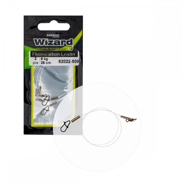 WIZARD RIGGED FLUOROCARBON LEADER NEO 9KG 25CM 2PCS/PACK